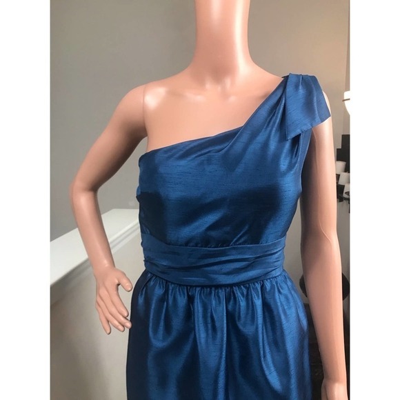 Jenny Yoo, Turquoise One Shoulder formal…    Size 12 - Picture 4 of 8